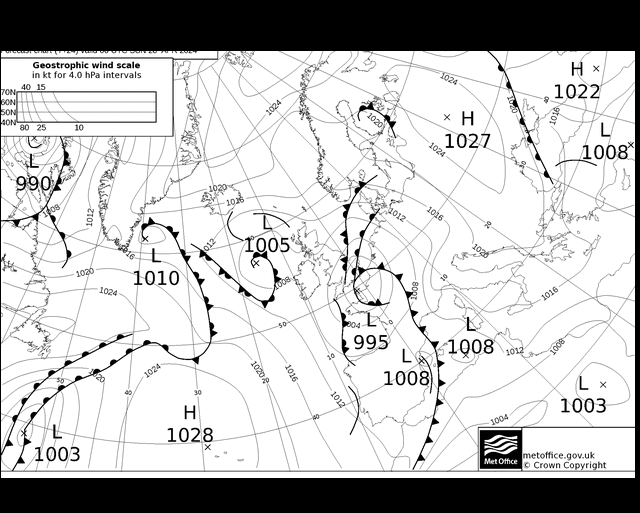 MetOffice UK Fronts Вс 28.04.2024 00 UTC