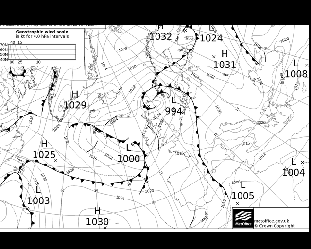 MetOffice UK Fronts  29.04.2024 00 UTC