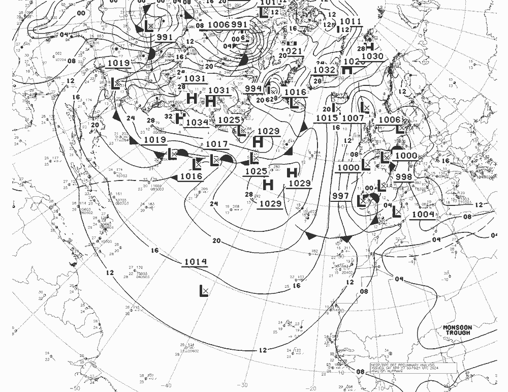 NWS Fronts Sáb 27.04.2024 00 UTC