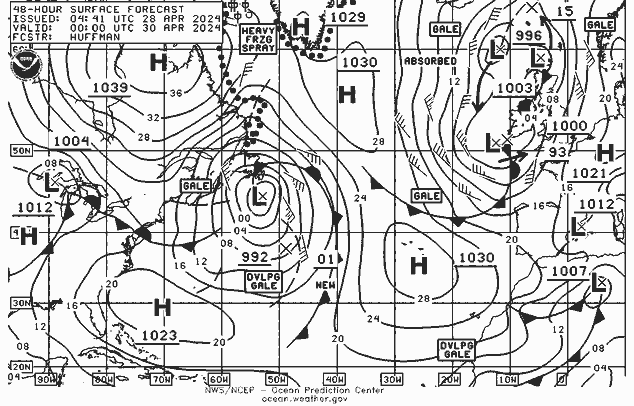 NWS Fronts вт 30.04.2024 00 UTC