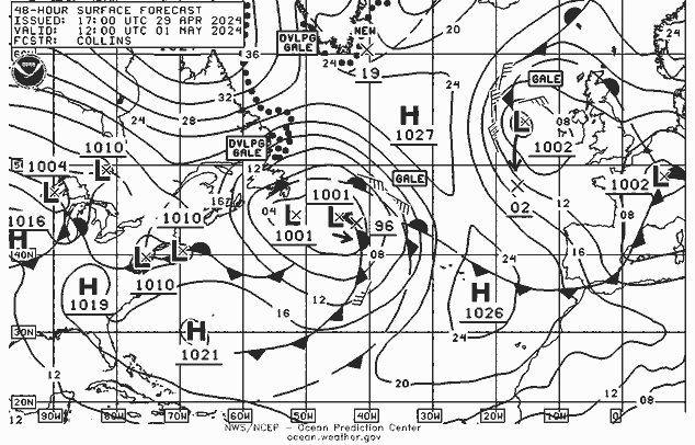 NWS Fronts śro. 01.05.2024 12 UTC