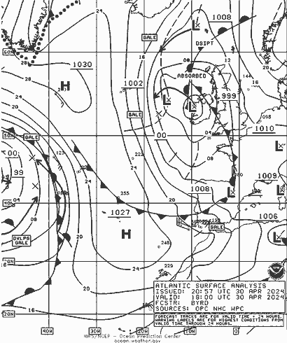 NOAA Fronts Ter 30.04.2024 18 UTC