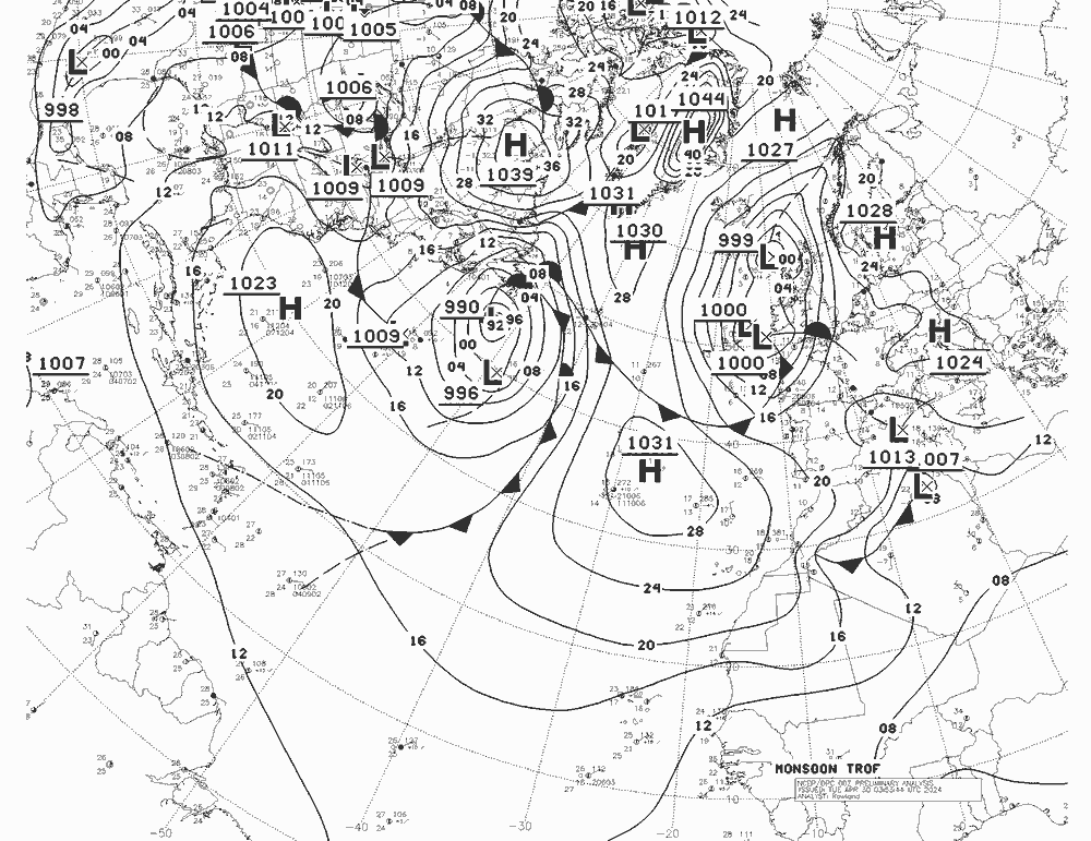 NWS Fronts  30.04.2024 00 UTC