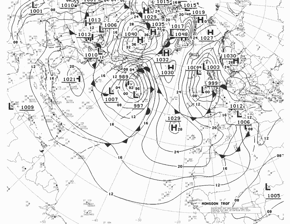 NWS Fronts  30.04.2024 06 UTC