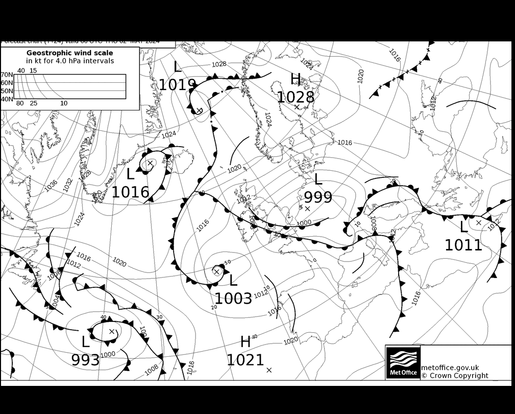 MetOffice UK Fronts чт 02.05.2024 06 UTC