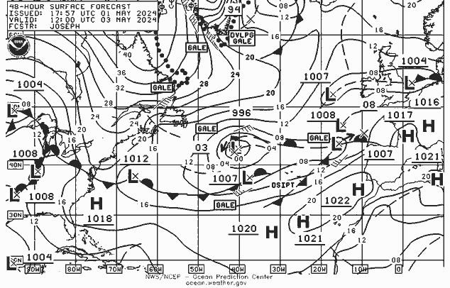 NWS Fronts  03.05.2024 12 UTC