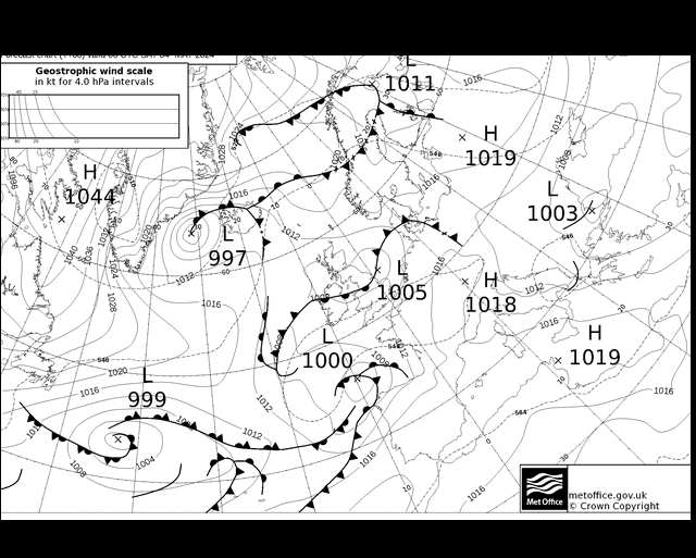 MetOffice UK Fronts Sa 04.05.2024 00 UTC