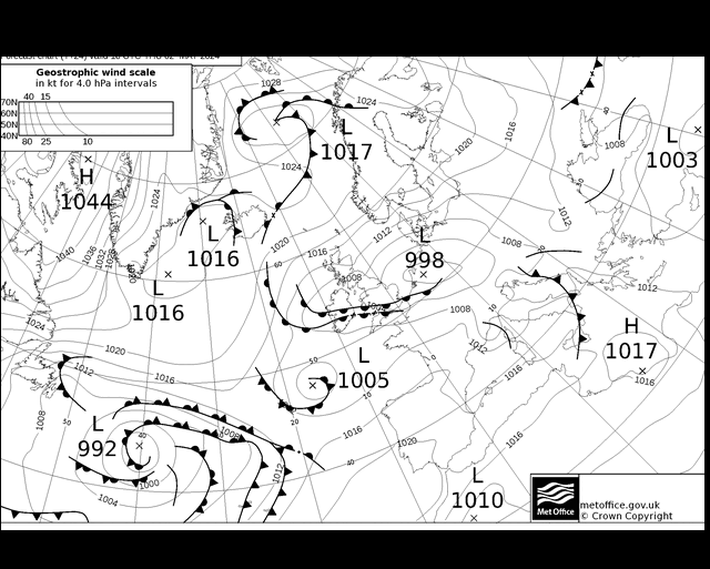 MetOffice UK Fronts Čt 02.05.2024 18 UTC