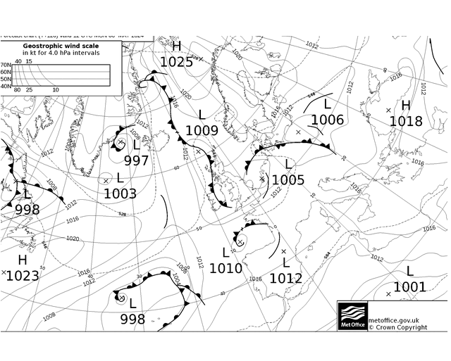 MetOffice UK Fronts pon. 06.05.2024 18 UTC