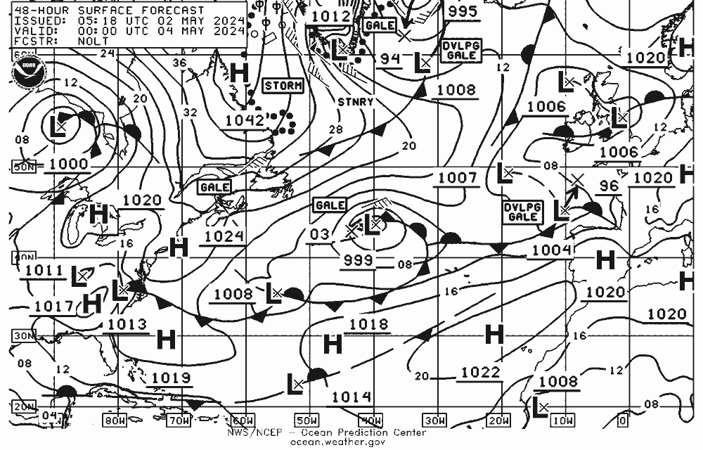 NWS Fronts sáb 04.05.2024 00 UTC