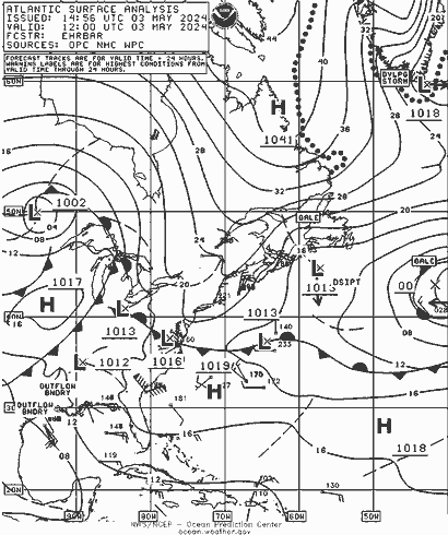 NOAA Fronts ven 03.05.2024 12 UTC