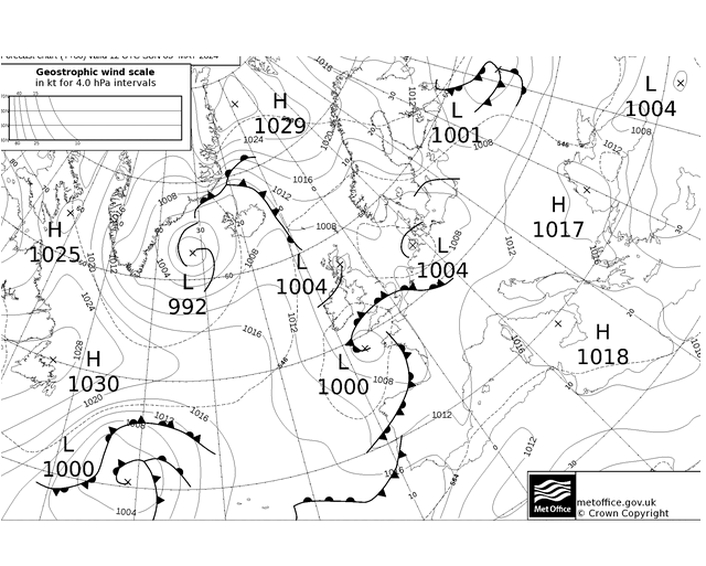 MetOffice UK Fronts dim 05.05.2024 12 UTC