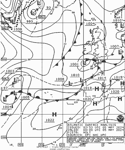 NOAA Fronts dim 05.05.2024 00 UTC