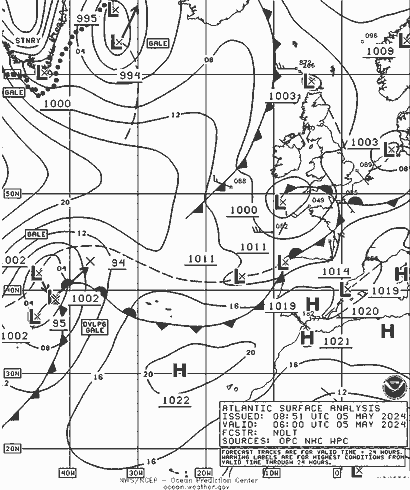 NOAA Fronts dom 05.05.2024 06 UTC