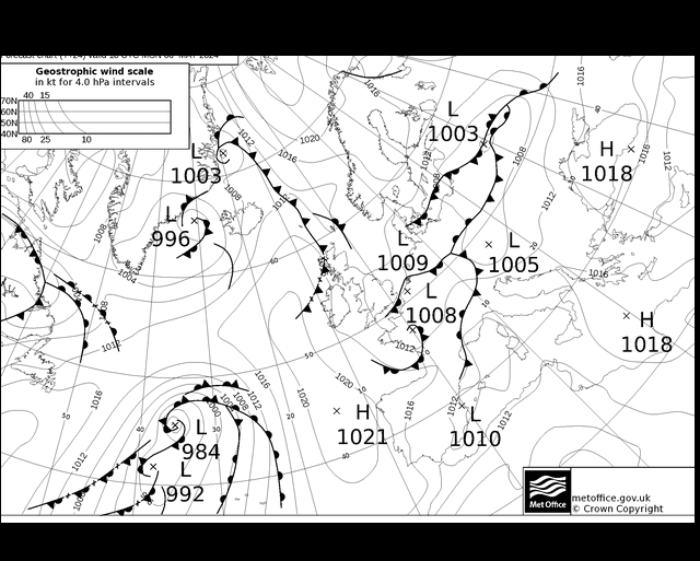 MetOffice UK Fronts  06.05.2024 18 UTC