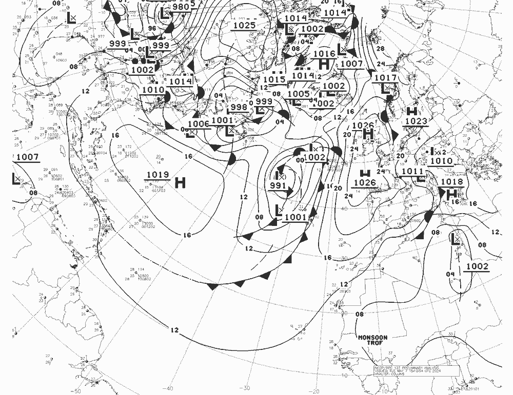 NWS Fronts Tu 07.05.2024 12 UTC