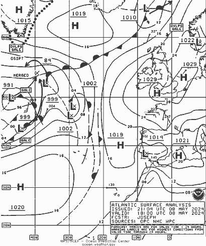 NOAA Fronts St 08.05.2024 18 UTC