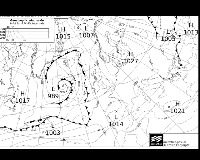 MetOffice UK Fronts  11.05.2024 12 UTC