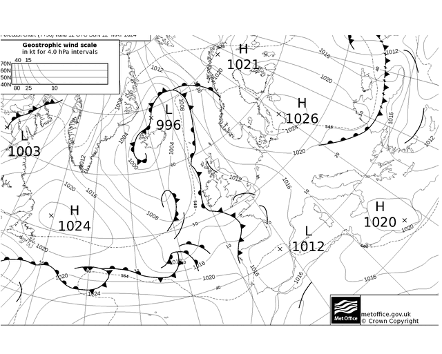 MetOffice UK Fronts dim 12.05.2024 18 UTC
