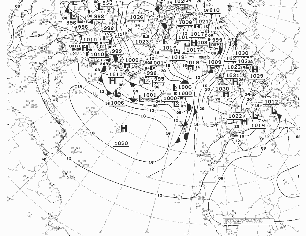 NWS Fronts mer 08.05.2024 12 UTC