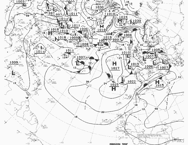 NWS Fronts Út 21.05.2024 12 UTC