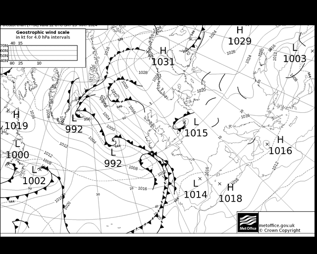 MetOffice UK Fronts Sa 25.05.2024 12 UTC