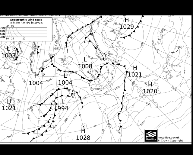 MetOffice UK Fronts  27.05.2024 00 UTC