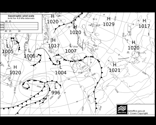 MetOffice UK Fronts lun 27.05.2024 00 UTC