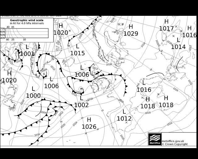 MetOffice UK Fronts Paz 26.05.2024 18 UTC