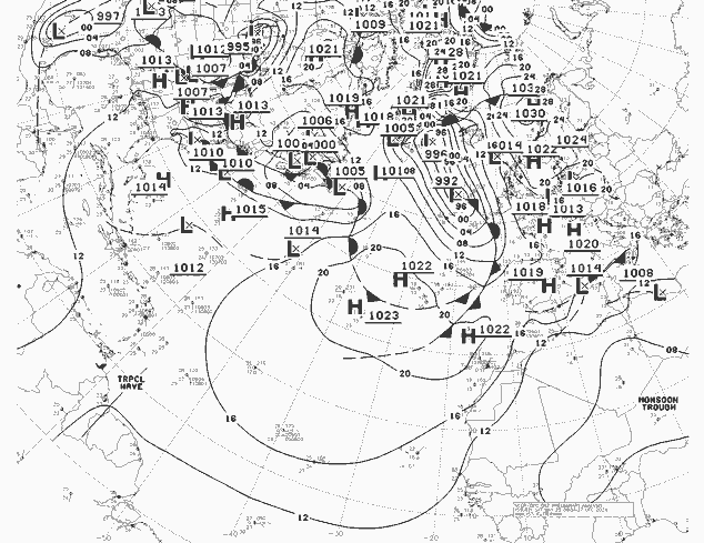 NWS Fronts sam 25.05.2024 06 UTC