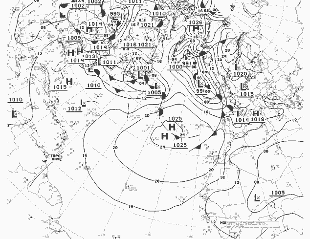 NWS Fronts sam 25.05.2024 12 UTC