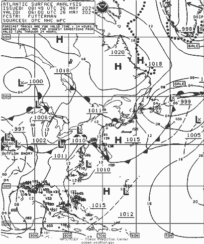 NOAA Fronts Вс 26.05.2024 06 UTC