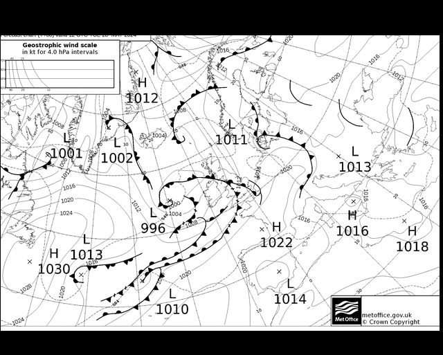 MetOffice UK Fronts вт 28.05.2024 12 UTC