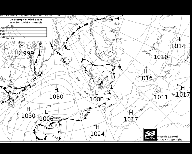 MetOffice UK Fronts mié 29.05.2024 12 UTC