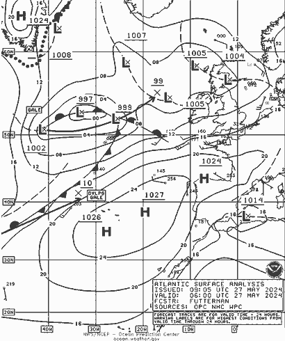 NOAA Fronts pon. 27.05.2024 06 UTC