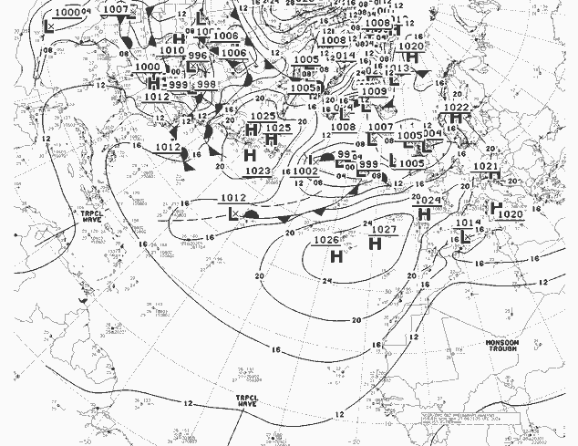 NWS Fronts Pzt 27.05.2024 06 UTC