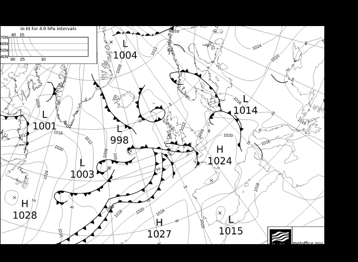 MetOffice UK Fronts wto. 28.05.2024 18 UTC