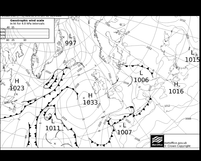 MetOffice UK Fronts  01.06.2024 00 UTC