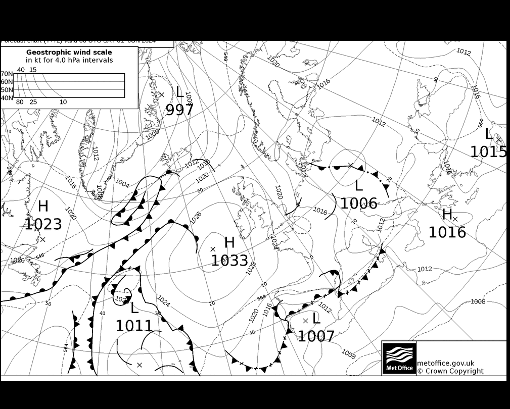 MetOffice UK Fronts sab 01.06.2024 00 UTC