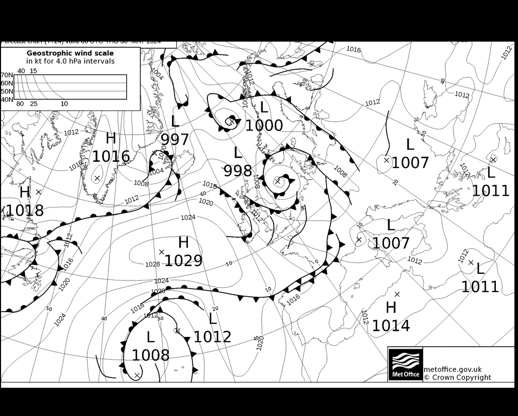 MetOffice UK Fronts jeu 30.05.2024 06 UTC