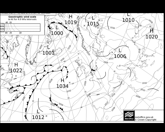 MetOffice UK Fronts sam 01.06.2024 12 UTC