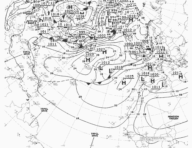 NWS Fronts śro. 29.05.2024 00 UTC