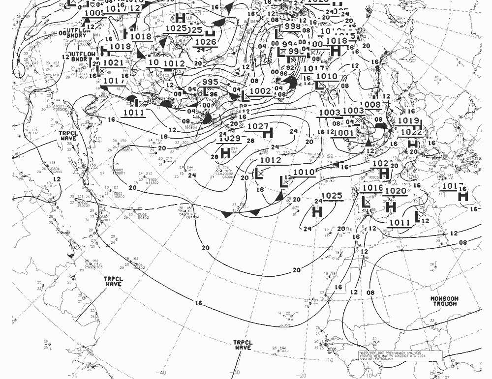 NWS Fronts We 29.05.2024 00 UTC