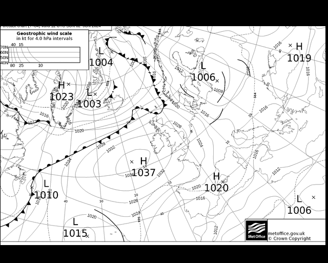 MetOffice UK Fronts Paz 02.06.2024 12 UTC