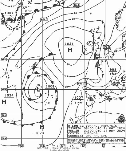 NOAA Fronts Pá 31.05.2024 06 UTC