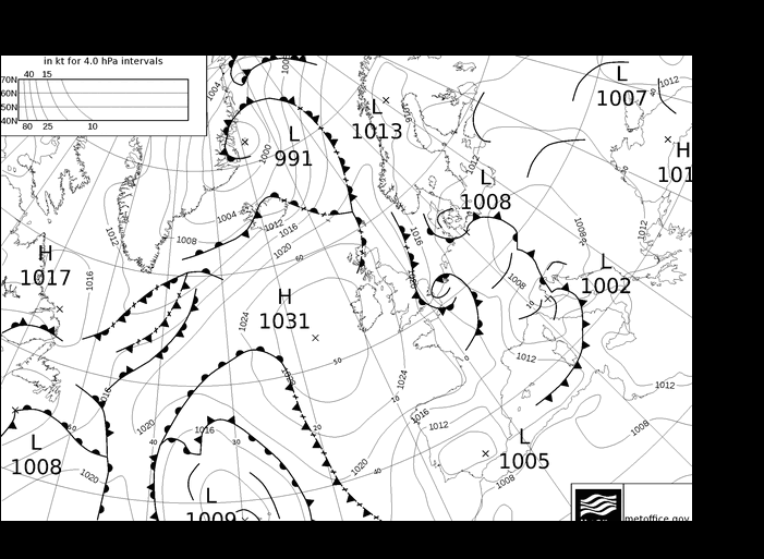 MetOffice UK Fronts Pá 31.05.2024 06 UTC