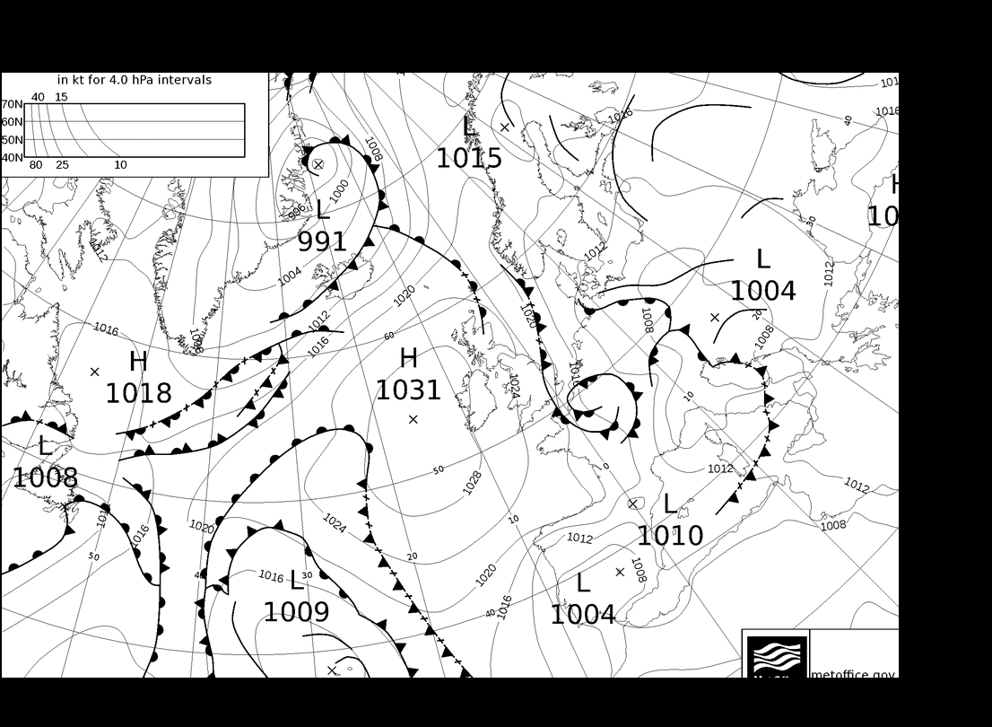 MetOffice UK Fronts Sex 31.05.2024 12 UTC