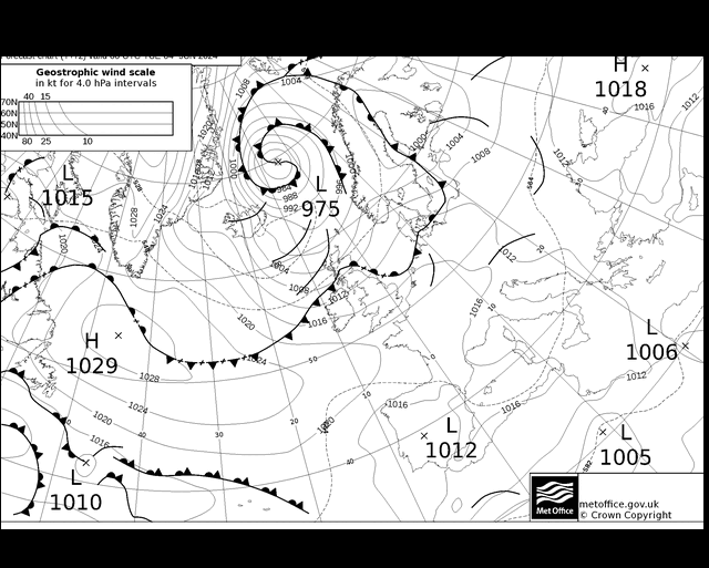 MetOffice UK Fronts Út 04.06.2024 00 UTC