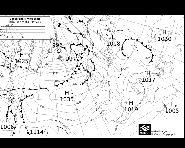 MetOffice UK Fronts nie. 02.06.2024 12 UTC