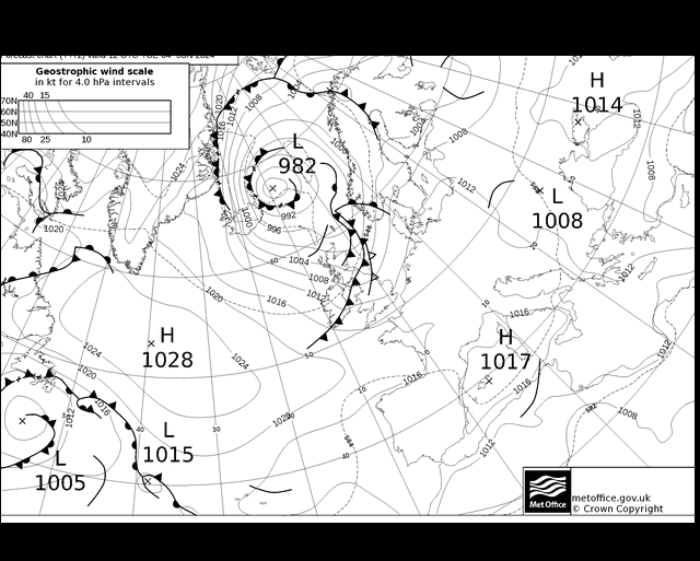 MetOffice UK Fronts Sa 04.06.2024 12 UTC